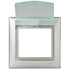 Рамка влагозащищенная Valena IP 44 с крышкой алюминий Legrand 770150